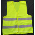 Gilet de sécurité réfléchissant jaune en fil de rayons X en PVC